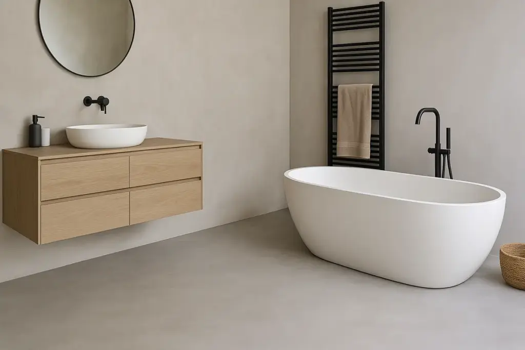 Pavimenti in microcemento per il bagno: vantaggi pratici e dettagli da valutare prima di decidere