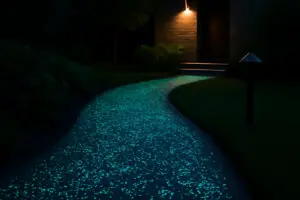 Materiali fotoluminescenti per vialetti e camminamenti: illuminazione esterna senza consumi aggiuntivi