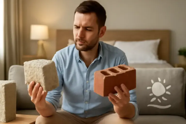 Che differenza c’è tra mattoni in canapa e laterizio tradizionale? Il vantaggio che pochi conoscono sul comfort abitativo